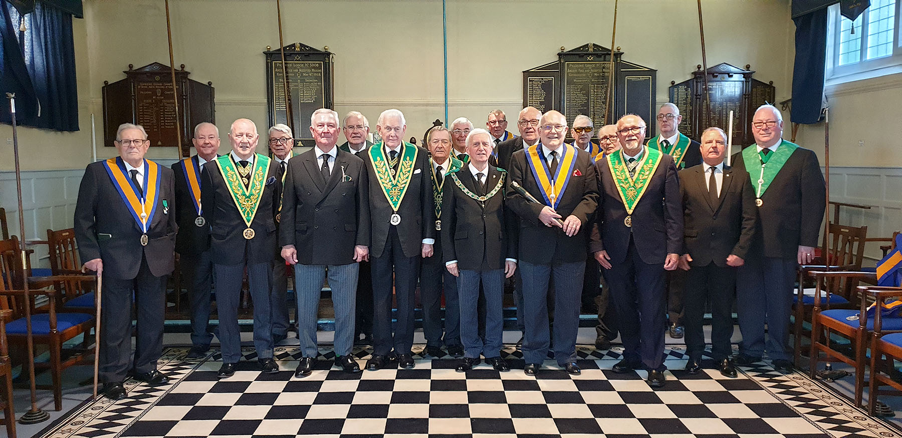 The District Grand Prefect visits the Paddock Wood Council 88