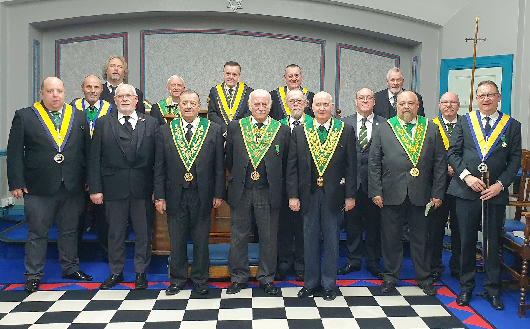 Hartley Council No.74 perform the Ceremony of the Red Cross of Babylon