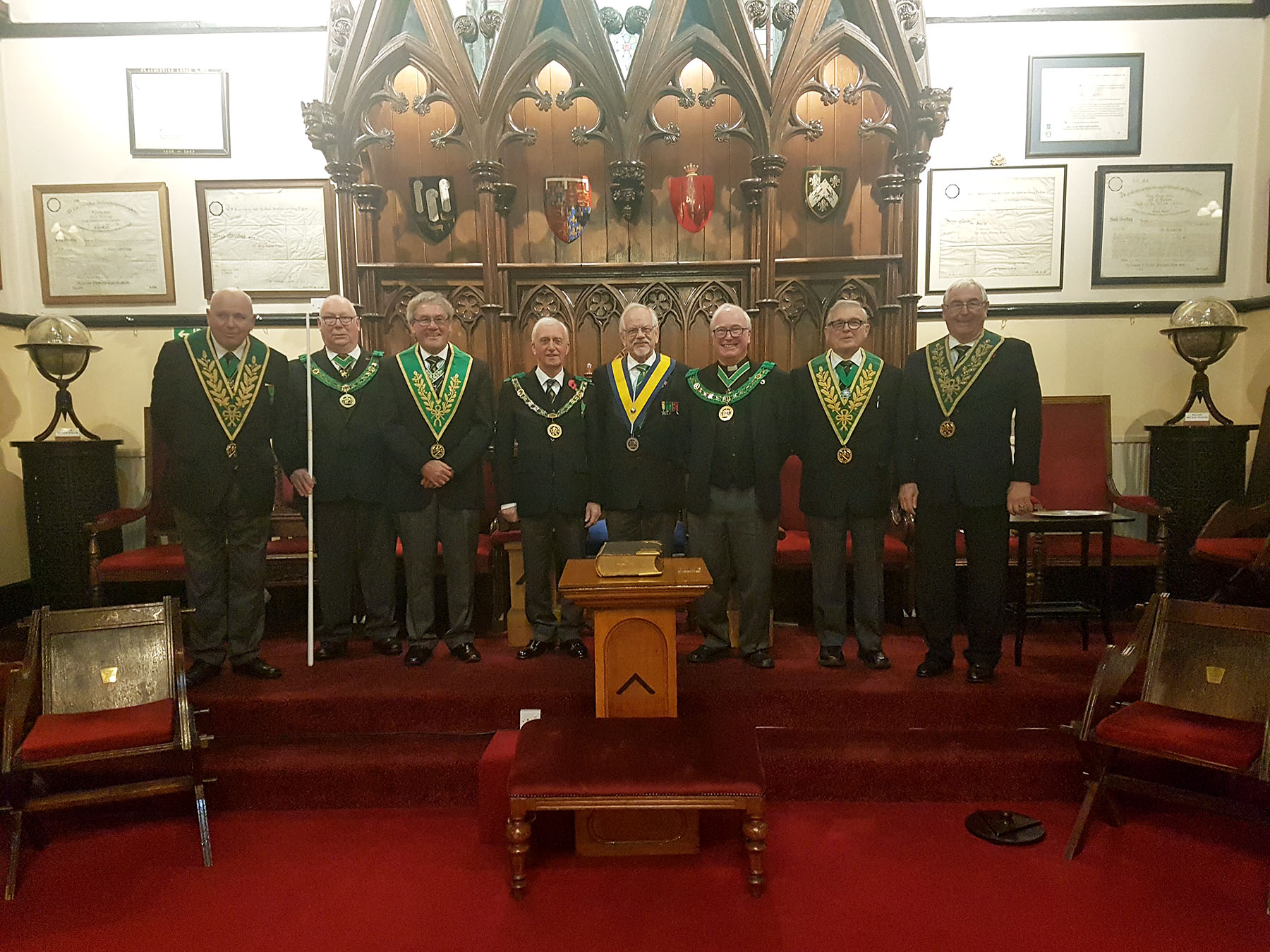 The District Grand Prefect visits the Canterbury Council 65