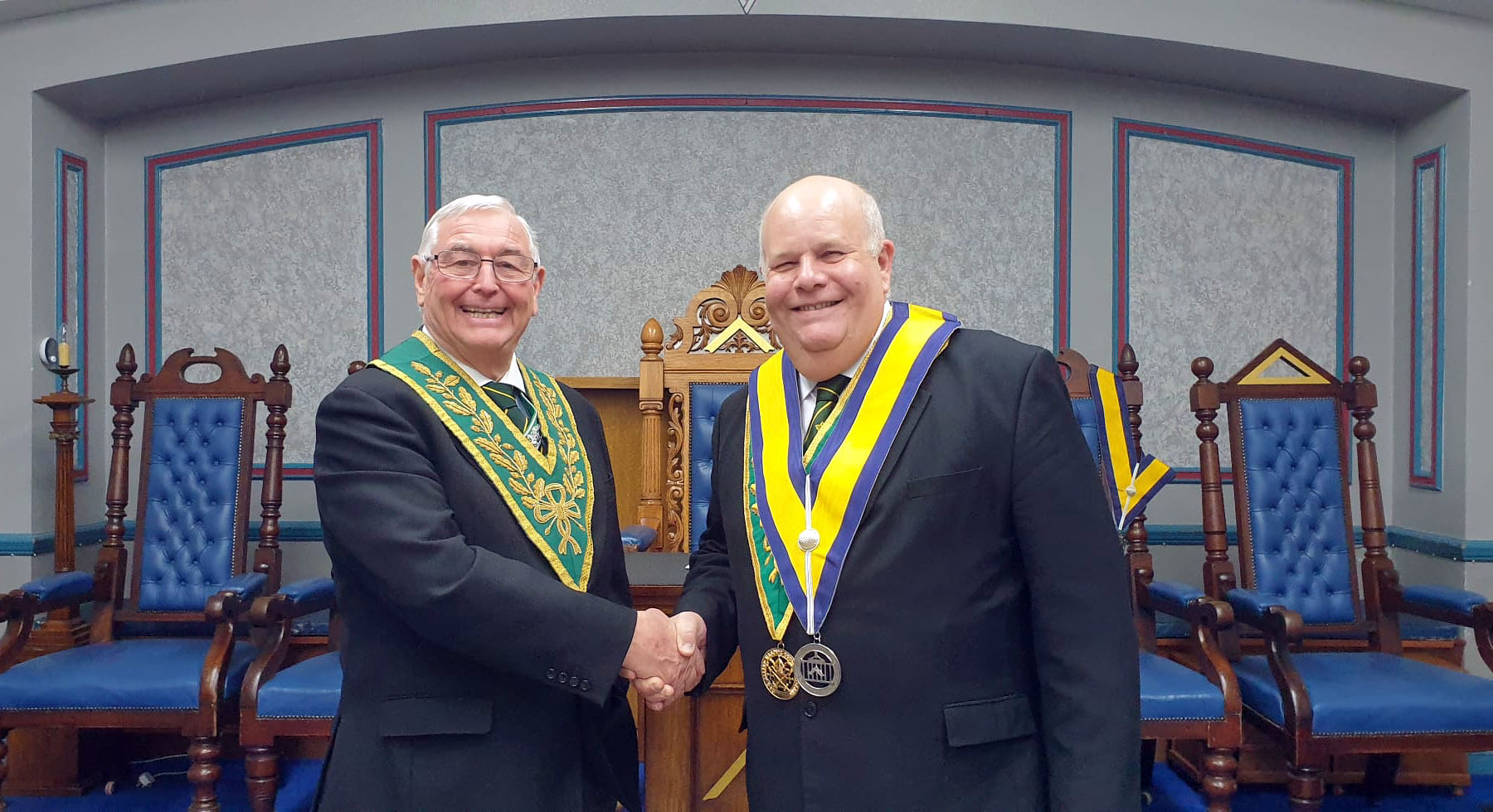 Brethren of the White Cliffs of Dover Council with the District Escort and the Visitors