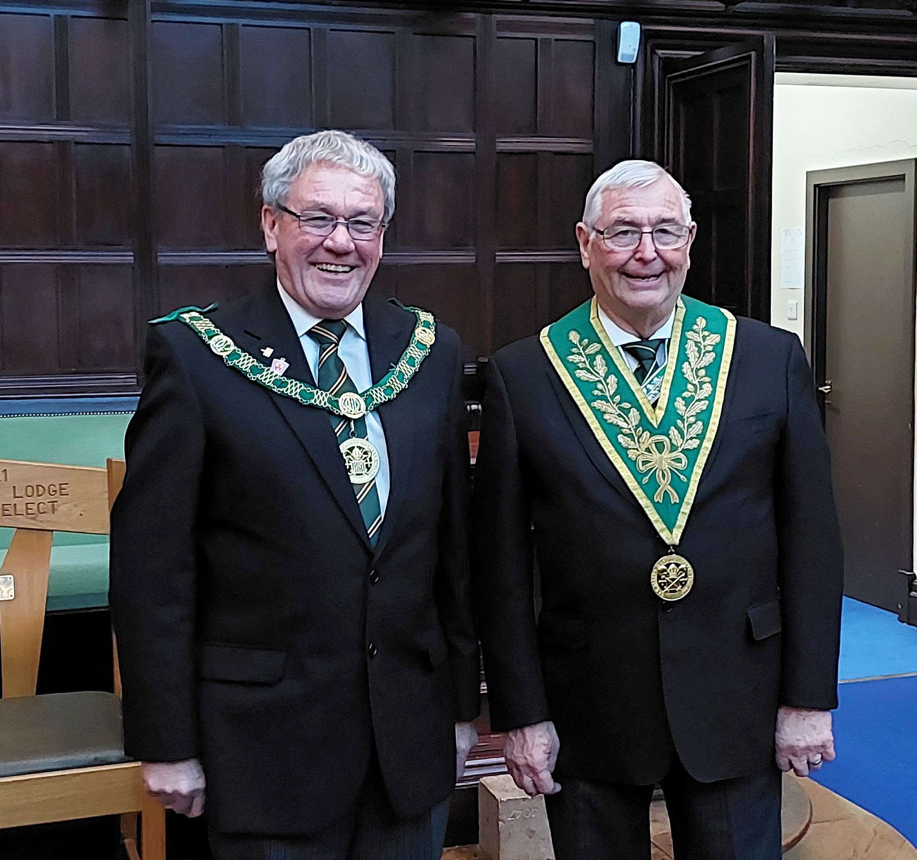 The D.G.P. and his Deputy all ready for the meeting