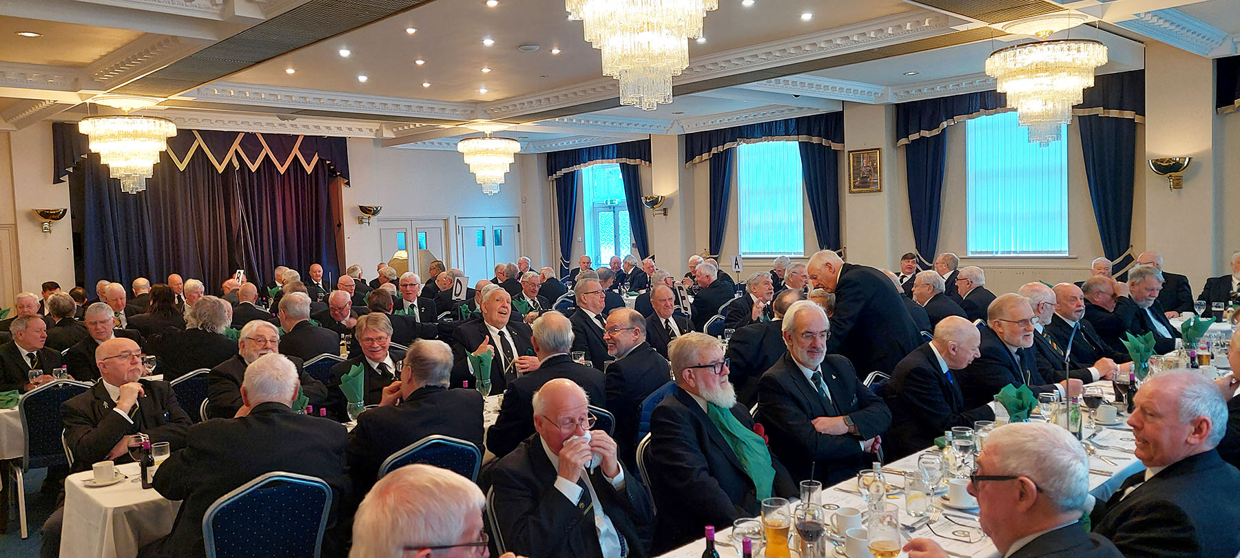 The Festive Board in Full Swing