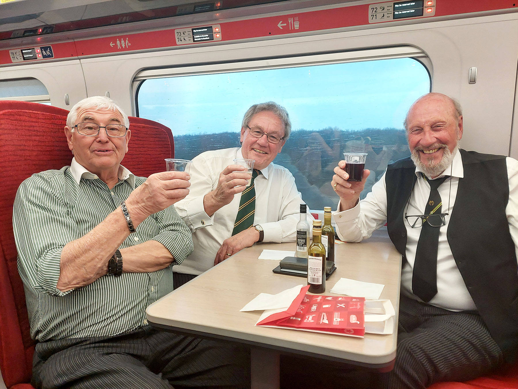 Refreshments to ease the journey home