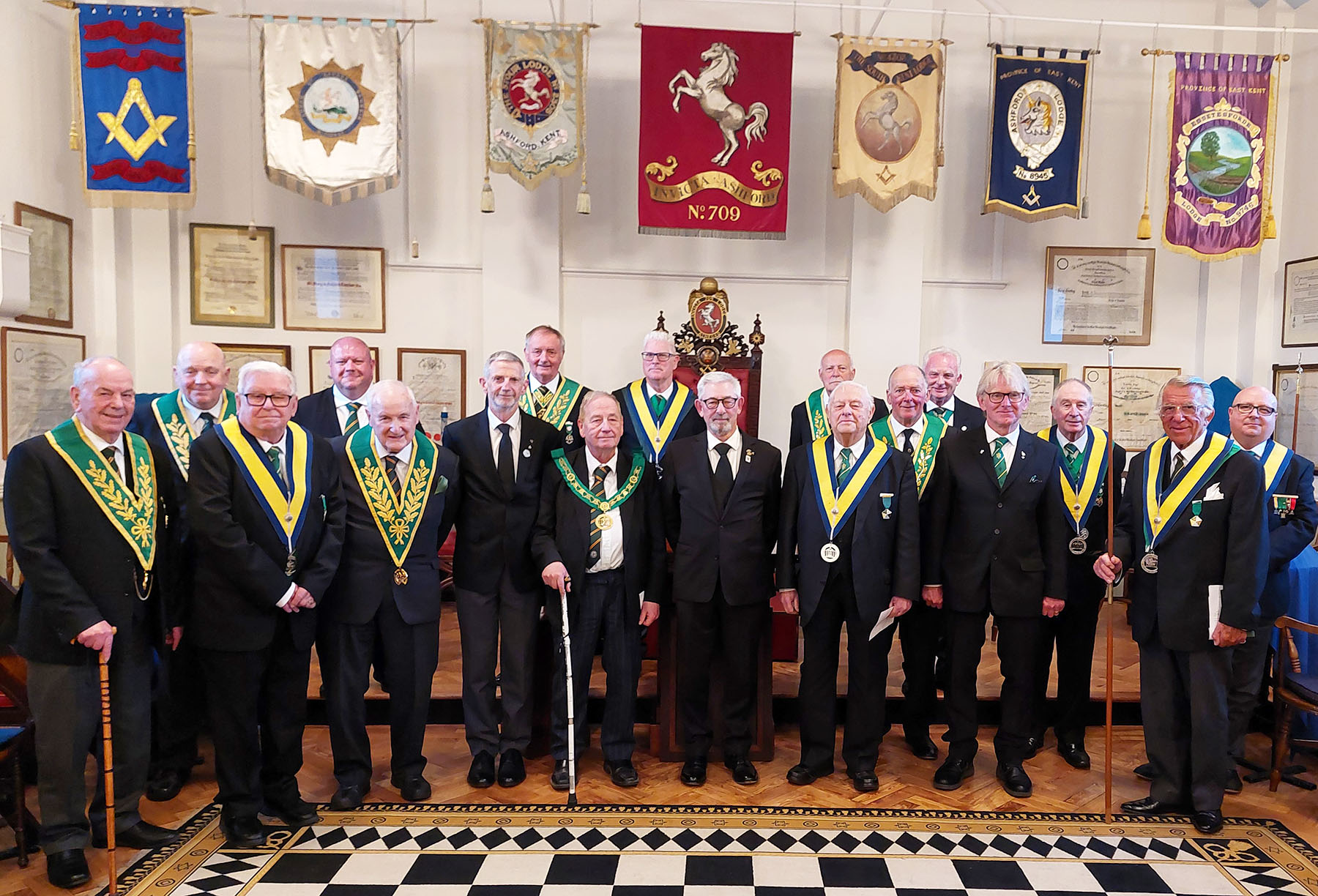 Members of the Ashford Council with their guests and visitors 
