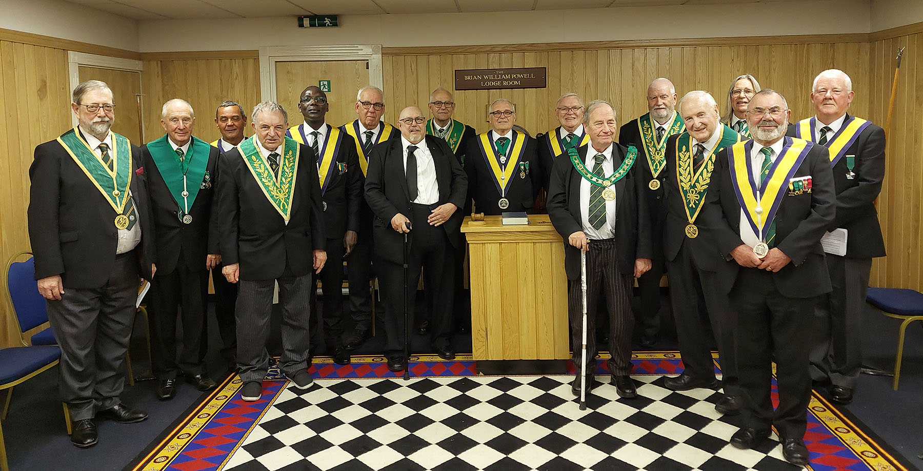 The Worshipful Master and Brethern of the White Cliffs of Dover Council with the Guests and Visitors
